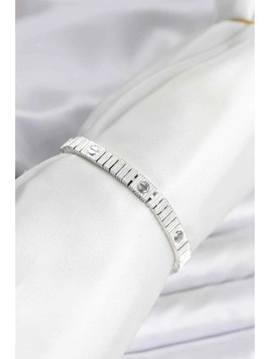 Moresun Buğz Gümüş Renk Vıp Seri Bileklik - Buğz