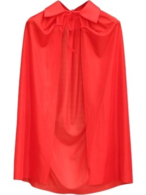 Moresun Buğz Kırmızı Renk Yakalı Pelerin Çocuk Boy 90 cm - Buğz