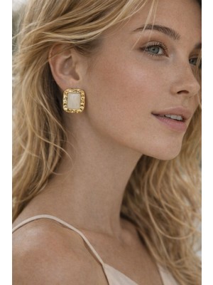 Solène Monet White Vip Küpe