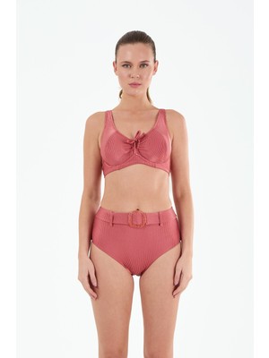 Louren B21137 Telli Toparlayıcılı Kemer Tokalı Bikini Takım