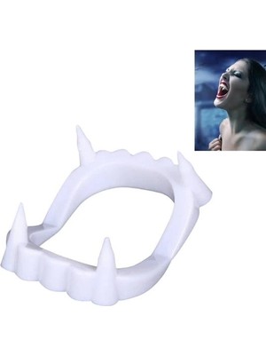 Moresun Buğz Beyaz Renk Çift Damak Takma Vampir Dişi - Buğz