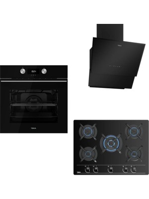 Teka Siyah Ankastre Set ( Hlb 8400 Bk Hydroclean Pro - Tvt 60.1 Bk- Gbc 75030 Bk )