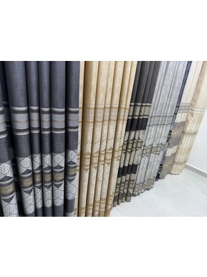Nivemes Home Nivemeshome Ceyhan V-2504 Antrasit  1/3  Pileli Fon Perde Apm
