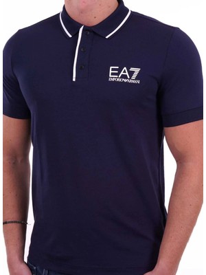 Ea7 Lacivert Erkek Polo T-Shirt Tennıs Club Polo