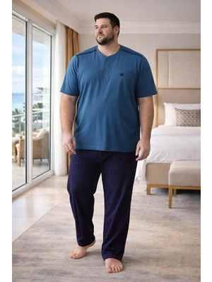 Pijapia Kısa Kol Erkek Pijama Takım 3021