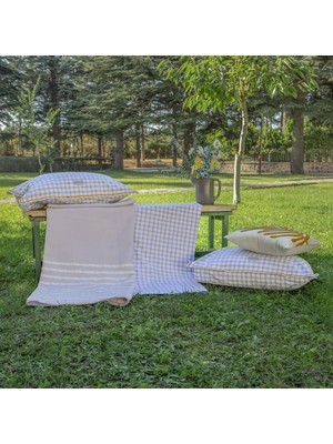 Sarev Almira-Z Gri Tek Kişilik %100 Pamuk Pike Takımı