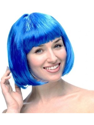 Alvo Store Buğz Mavi Küt Peruk Saç