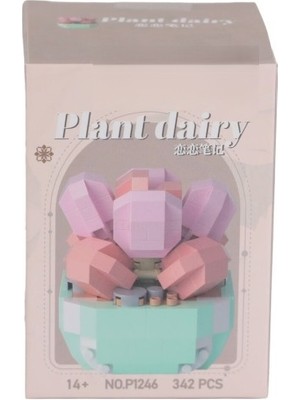 NW NessiWorld P1246 Simülasyon Çiçek Serisi 342 Parça Block Oyuncak