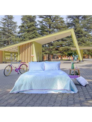 Sarev Almira-Z Mint Tek Kişilik %100 Pamuk Pike Takımı