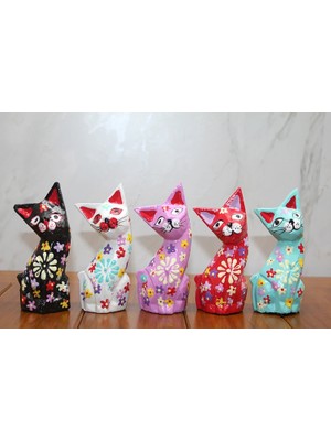 Alvo Store Buğz Ahşap 5'li Kedi Seti Model 2