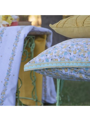 Sarev Isla Sarı Çift Kişilik %100 Pamuk Pike Takımı