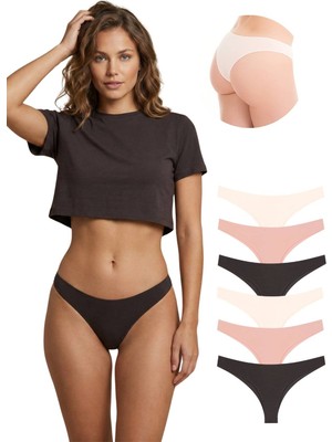 New Lilla 10030 Brazil String 6\'lı  Kadın Külot Paketi