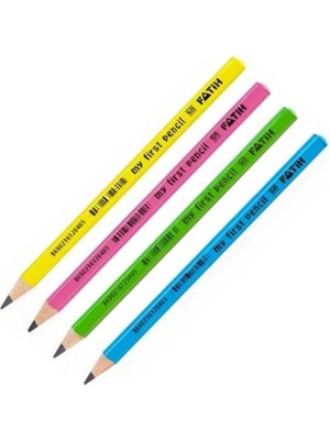 Fatih Kurşun Kalem My First Pencil Ilk Kalemim Renkli Gövde Üçgen Jumbo