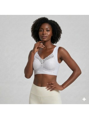Sweet Sauna Kadın Comfy Sütyen Destek Cepli Pedli Esnek Bralet Balensiz Dikişsiz Dantel Detaylı Büstiyer