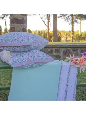 Sarev Isla Mint Tek Kişilik %100 Pamuk Pike Takımı