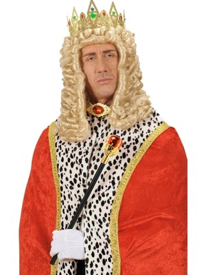 Alvo Store Buğz Kırmızı Topuzlu Kral Asası Kraliyet Asası 40 cm - Buğz