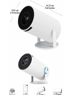 Alvo Store Buğz Ayaklı Projeksiyon Taşınabilir Mini Projektör Sinema Projektörü Android - Buğz