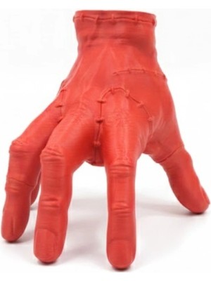 Alvo Store Buğz 3D Kırmızı El Biblo 17X16 cm Sanatsal ve Dikkat Çekici Dekor - Buğz