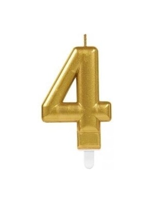 Alvo Store Buğz 4 Rakam Mum Gold Renk