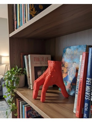 Astraltech 3D Modern Kırmızı El Obje 17X16 cm Ev ve Ofis Dekorasyonu