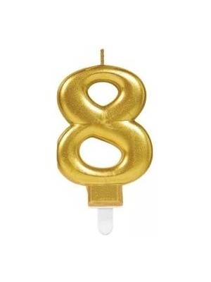 Alvo Store Buğz 8 Rakam Mum Gold Renk