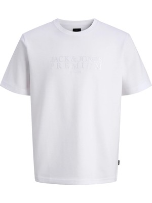 Jack & Jones Jakc&jones 12292403 0 Yaka Erkek Tshirt - Beyaz