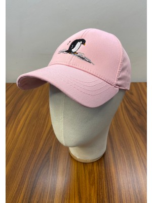 Hamze Penguen Nakışlı Pamuklu Kumaş Unisex Cap Şapka