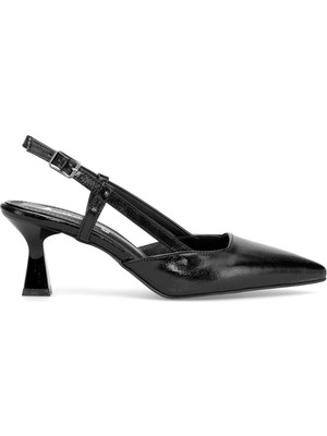 Ayakkabı Fuarı Elit MST901R Kadın Klasik Topuklu Ayakkabı Siyah