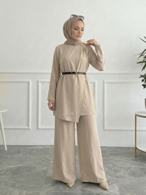 Foremia Omuz Aksesuar Pile Detaypantolonlu Takım-Taş -