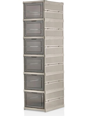 Myplas Çok Amaçlı 6 Katlı Katlanabilir Taşınabilir Premium Portatif Organizer Ayakkabılık