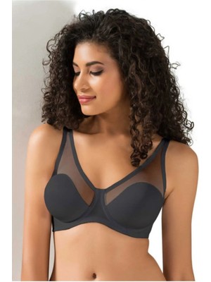 Le Jardin Kadın Siyah Toparlayıcı Soft Tül Cup Sütyen Kapsız Poliamid Kumaş ile Rahatlık