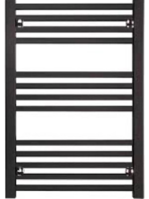 Duşhome 50X100 Demir Borulu 12 Dilim Mat Siyah Havlupan
