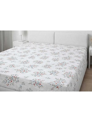 Ephemeris Lastikli/fitted Çarşaf Çift Kişilik -Çiçekli