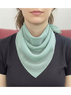 Jz Moda Düz Sade  Şifon Kare Fular - Zarif Kadın Boyun Fuları ve Bandana (50X50CM)