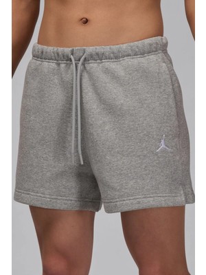 Nike Jordan Women's Jumpman Brooklyn Fleece Ft Short 24 Kadın Pamuklu Şort Gri