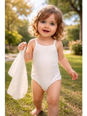 Almira Anne Bebek Bebek Body, Kalpli Askılı, Çıtçıtlı, Günlük Bebek Giyim