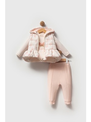 Bubbles Cute Butterfly Kız Bebek Yelekli Takım