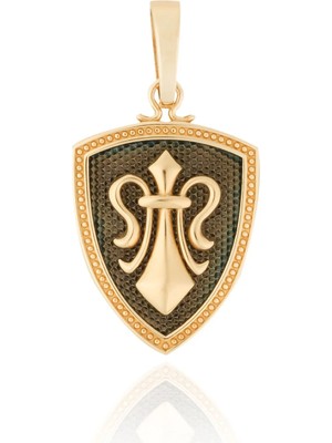 Berk Mücevherat 14 Ayar Altın Tasarım Erkek Kolye Ucu