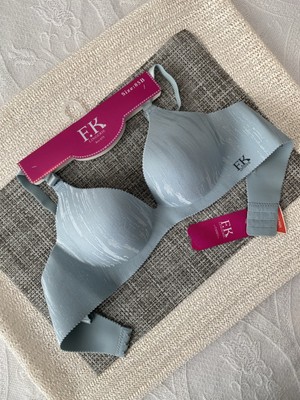 F.k Lazer Kesim Balensiz Destekli Bebek Mavisi Renk Sütyen