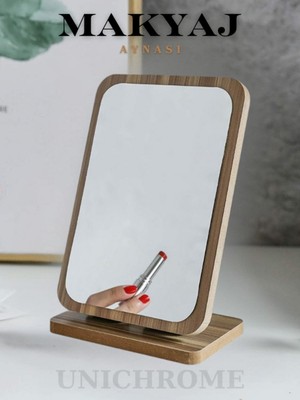 Özbience Eğimli Kare El ve Makyaj Aynası, 18CM, Menteşeli, Şık ve Kullanışlı