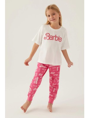 Barbie 1704-G Pembe Pijama Takım
