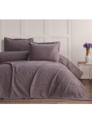 Bella Home Aren Nakışlı 3 Parça Çift Kişilik Pike Yatak Örtüsü Takımı %100 Organik Pamuk - Yeni Renkler