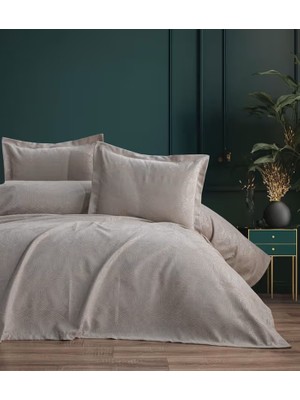 Bella Home Aren Nakışlı 3 Parça Çift Kişilik Pike Yatak Örtüsü Takımı %100 Organik Pamuk - Yeni Renkler