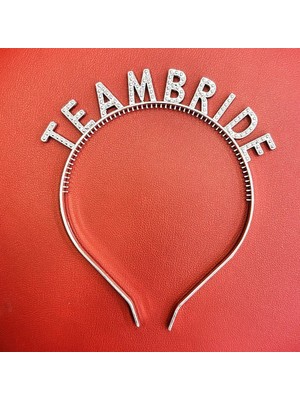 VeraGlobe Buğz Gümüş Renk Team Bride Taç – Gelin ve Nedime Tacı