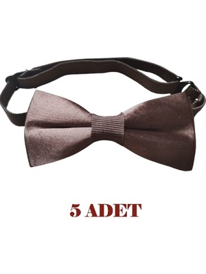 23 Nisan Doğum Günü ve Özel Günler Için Ayarlanabilir Lastikli Çocuk Saten Papyon 5\'li Set 0-14 Yaş