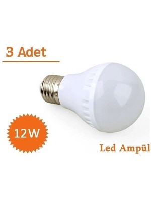 VeraGlobe Buğz 12W Enerji Tasarruflu LED Ampul ( 3 Adet )