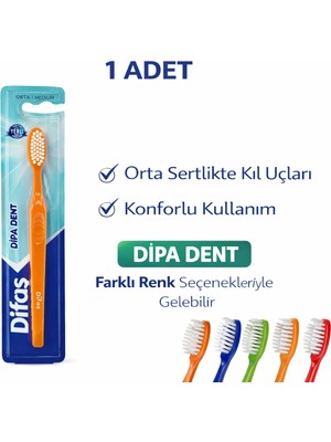 VeraGlobe Buğz Difas Dipa Dent Medium Diş Fırçası Orta Sert 1 Adet