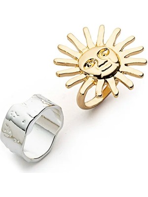 Twist Güneş Figürlü ve Metal Yüzük Seti TS1260060015265
