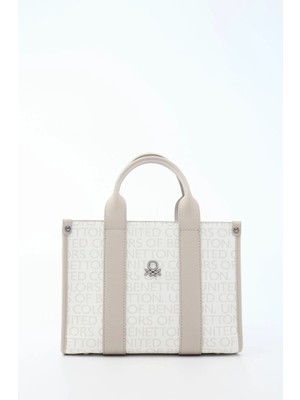 United Colors Of Benetton Benetton Kadın El Çantası Beyaz-Taş BNT1770