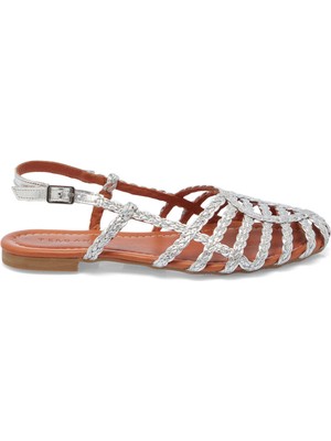 Tergan Lame Hakiki Deri Kadın Sandalet - K25Y1SN67954-L9L